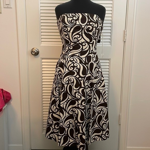 Anthropologie Strapless midi dress NWT SZ 6 - Picture 1 of 3